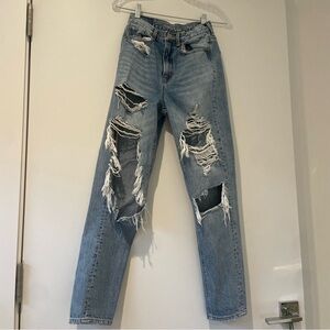 American Eagle Highest-Rise Ripped Mom Jean